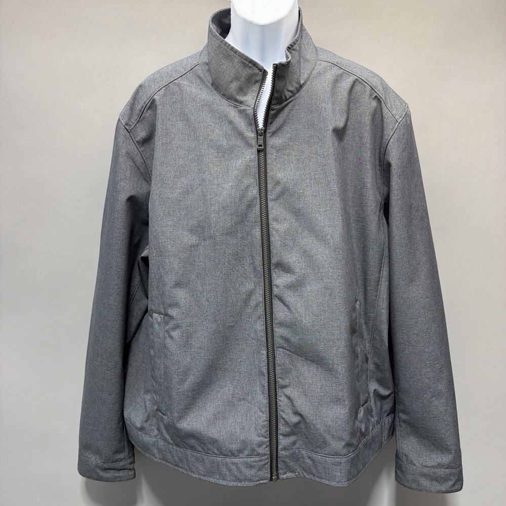 Joseph Abboud Mens XL Windbreaker Gray Jacket